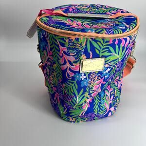 Lily pulitzer cylinder cooler bag